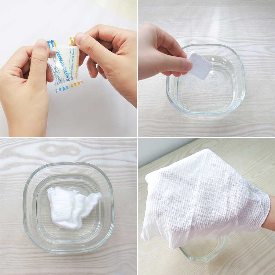 100 pcs Mini 100pcs Travel Cotton Compressed Towel 