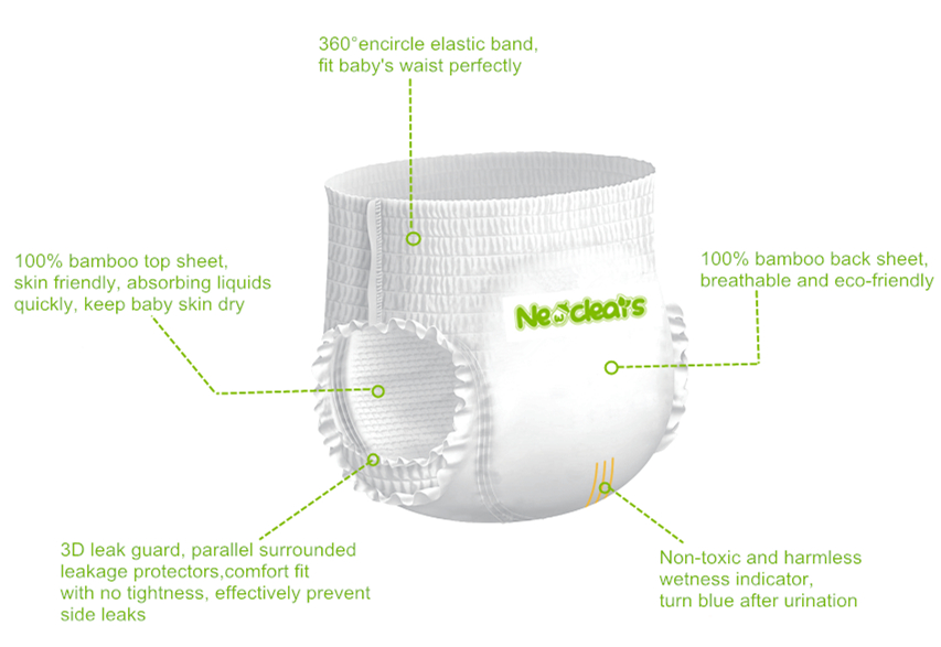 natural bamboo pull up diaper baby