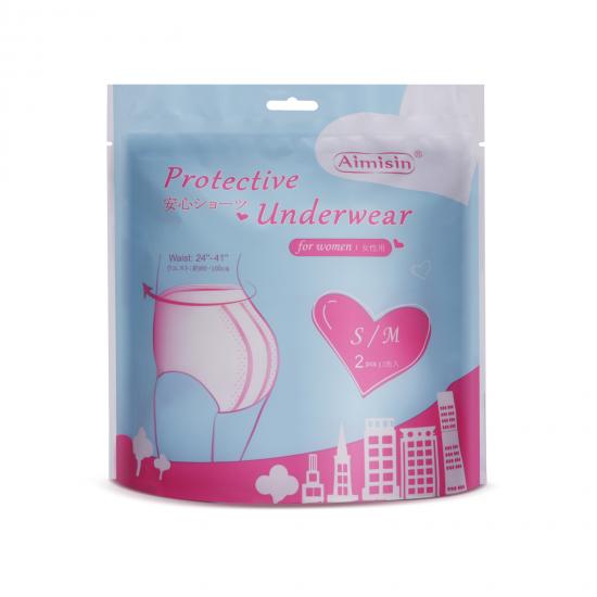 Disposable Lady Menstrual Protective Underwear Panties