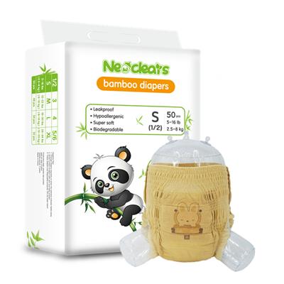 Disposable Compostable Bamboo Baby Pull Up Training Pants